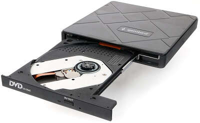 Привод DVD±RW Gembird внешний USB 3.0 кардридер, USB хаб (DVD-USB-04)