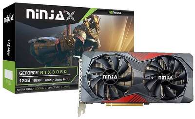 Видеокарта Ninja (Sinotex) RTX3060 12GB GDDR6 192bit 3xDP HDMI 2FAN RTL