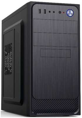 Корпус FOXLINE MiniTower Forza FZ-053 450W черный (mATX, 450W, 2xUSB2.0, no fan) (FZ-053-SX450R)