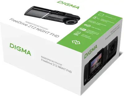 Видеорегистратор Digma FreeDrive 212 NIGHT FHD черный 2Mpix 1080x1920 1080p 160гр. JL5601