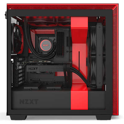 Корпус NZXT H710i Black/red, черный, ATX, Без БП (CA-H710I-BR)