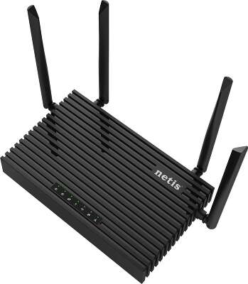 Netis N6 Двухдиапазонный гигабитный роутер Wi-Fi 6 AX1800, 2,4-5ГГц / 574-1201 Мбит/с, LAN 4x1 Гбит/с, WAN 1x1 Гбит/с