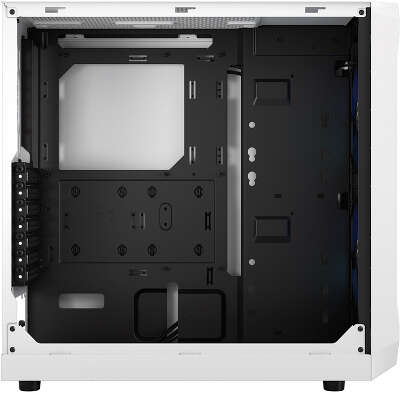 Корпус Fractal Design Focus 2 RGB White TG Clear Tint, белый, ATX, Без БП (FD-C-FOC2A-04)