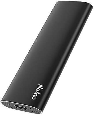 Netac Portable SSD 1TB Z SLIM USB 3.2 Gen 2 Type-C NT01ZSLIM-001T-32BK Black