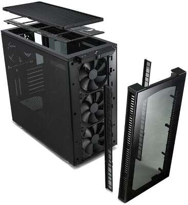 Корпус Fractal Design Define S2 Vision Blackout Edition, черный, ATX, Без БП (FD-CA-DEF-S2V-BKO-TGD)