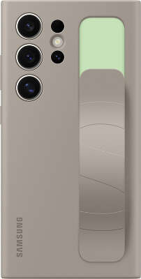 Чехол (клип-кейс) Samsung для Samsung Galaxy S24 Ultra Standing Grip Case S24 Ultra серо-коричневый (EF-GS928CUEGRU)