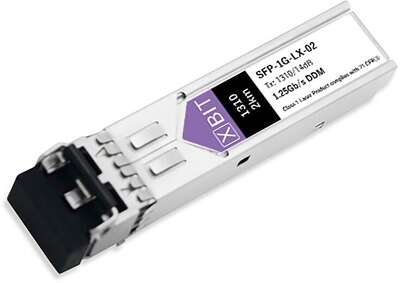 Трансивер XBIT SFP-1G-LX-02 SFP, 1.25Gb/s, 2km, 8dB, 1310nm, SMF, 2LC, DDM