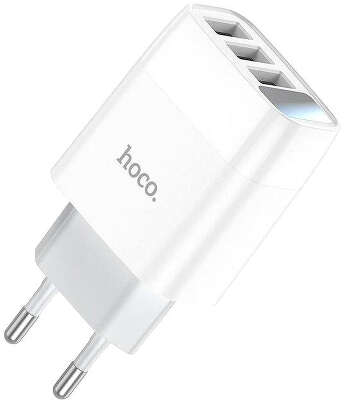 Зарядное устройство Hoco C93A, 3xUSB, 3.4А, белый