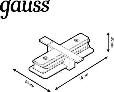 Соединитель Gauss TR131 черный