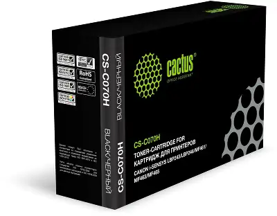 Картридж Cactus CS-C070H 070 H черный (10200стр.) для Canon i-SENSYS LBP243dw/LBP246dw/MF461dw/MF463dw/MF467dw