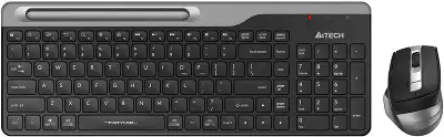 Клавиатура + мышь A4Tech Fstyler FB2535C клав:черный/серый мышь:черный/серый USB беспроводная Bluetooth/Радио slim (FB2535C SMOKY GREY)