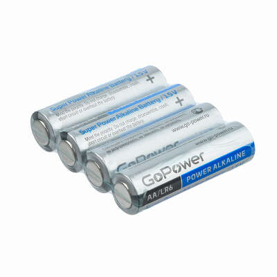 Батарейка GoPower LR6 AA BOX20 Shrink 4 Alkaline 1.5V (4/20/640)