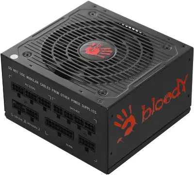 Блок питания Bloody ATX 850W BD-PS850G 80+ gold (20+4pin) APFC 120mm fan 12xSATA Cab Manag RTL