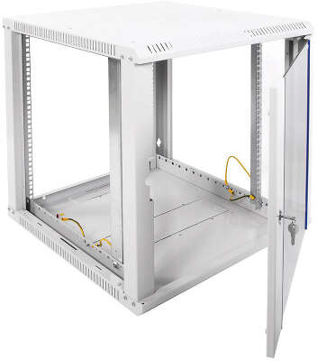 Шкаф коммутационный ЦМО ШРН-ЭКОНОМ (ШРН-Э-12.650) настенный 12U 600x650мм пер.дв.стекл 65кг серый 600мм 23.9кг 180град. 608мм