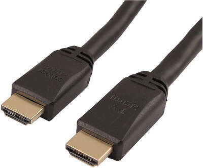Кабель аудио-видео LAZSO WH-111 HDMI (m)/HDMI (m) 25м. позолоч.конт. черный (WH-111(25M))