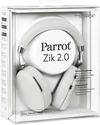Наушники с ПДУ и микрофоном Zik 2.0 Parrot, белые