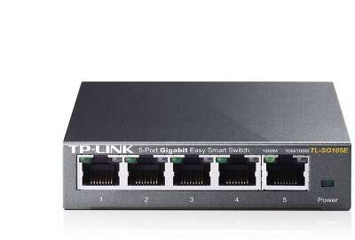 Коммутатор TP-Link TL-SG105E (L2) 5x1Гбит/с настраиваемый