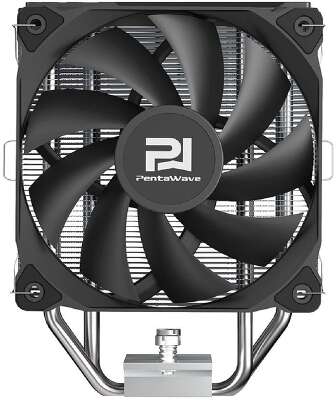 Кулер PentaWave PC-Z04E SRB  LGA115X/1200/1700/AM4/AM5 (20 шт/кор, TDP 220W, 1*120mm PWM Fan, 4 тепловые трубки 6мм, 600-1850RPM, 12-32,6dBa)