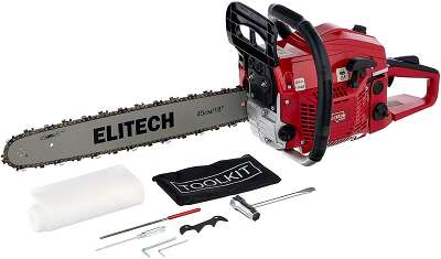 Бензопила Elitech БП 45/18 Промо 1800Вт 2.4л.с. дл.шины:18" (45cm) (188596)