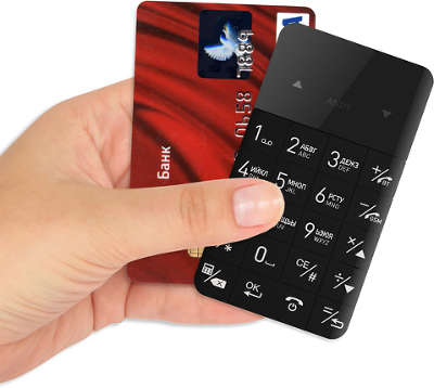 Мобильный ультратонкий телефон ELARI CardPhone (черный)