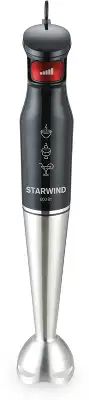 Блендер погружной Starwind SBP3432b 800Вт черный/красный