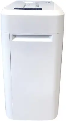 Шредер Office Kit S243N 3,9х38 белый (секр.P-4) фрагменты 35лист. 35лтр. скрепки скобы пл.карты CD