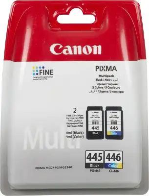 Картридж струйный Canon PG-445/CL-446 8283B004/008 многоцветный/черный набор печ.гол.в компл. для Canon MG2440/MG2540