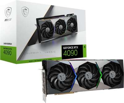 Видеокарта MSI NVIDIA nVidia GeForce RTX 4090 SUPRIM X CLASSIC 24Gb DDR6X PCI-E HDMI, 3DP