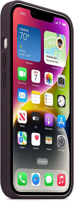 Чехол (клип-кейс) Apple для Apple iPhone 14 Silicone Case with MagSafe A2910 баклажановый (MPT03ZM/A)