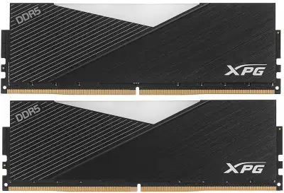 Память DDR5 2x32GB 6400MHz A-Data AX5U6400C3232G-DCLARBK XPG Lancer RGB RTL Gaming PC5-51200 CL32 DIMM 288-pin 1.35В kit dual rank с радиатором Ret
