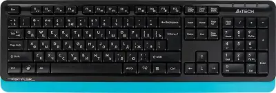 Клавиатура + мышь A4Tech Fstyler FG1010 клав:черный/синий мышь:черный/синий USB беспроводная Multimedia
