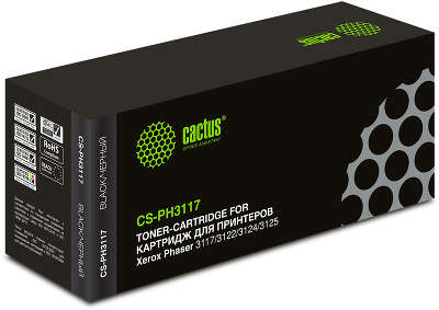 Картридж лазерный Cactus CS-PH3117 106R01159 черный (3000стр.) для Xerox Phaser 3117/3122/3124/3125