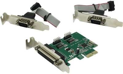 ORIENT XWT-PE2S1PLP RTL контроллер  PCI-E to COM 2-port + LPT 1-port (WCH CH382) Low Profile (30255)