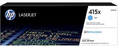 HP W2031X Картридж 415X увеличенной емкости, голубой (6000стр.) {HP LJ M454/MFP M479}