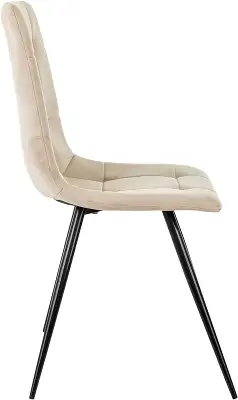 Стул для дома Бюрократ CH-K1 бежевый Holland 06 металл черный на ножках (CH-K1_1/HL07)
