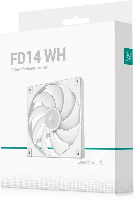Вентилятор для корпуса Deepcool FD14 140х140x25 белый 4-pin 25.6дБ (R-FD14-WHNPN1-G) Ret