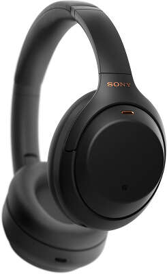 Гарнитура накладные Sony WH-1000XM4 1.2м черный беспроводные bluetooth оголовье (WH-1000XM4/B)