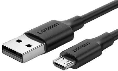Кабель UGREEN US289 (60137) USB 2.0 A to Micro USB Cable Nickel Plating. Длина: 1,5м Цвет: черный