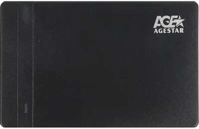 AgeStar 3UB2P3 (BLACK) пластик, чёрный. UASP USB 3.0 Внешний корпус 2.5