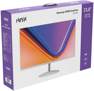 Монитор 24" Hiper EasyView SW2401 IPS FHD D-Sub, HDMI, DP белый
