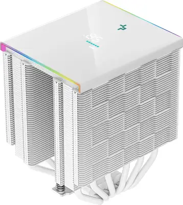 Устройство охлаждения(кулер) Deepcool AK620 Digital Soc-AM5/AM4/1200/1700/1851 белый 4-pin 28dB Al+Cu LCD 260W 1486gr Ret (R-AK620-WHADMN-G)