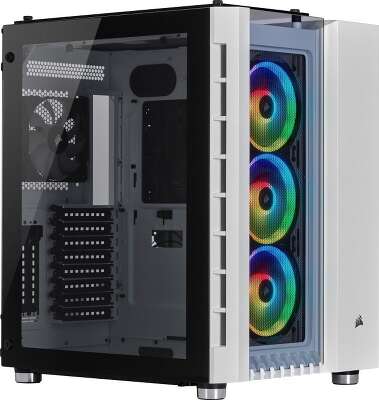 Корпус Corsair Crystal, белый, ATX, Без БП (CC-9011169-WW)