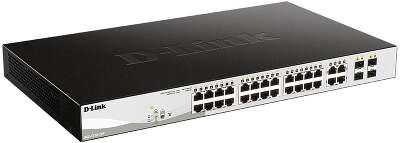 Коммутатор D-Link DGS-1210-28P/F DGS-1210-28P/F5A 24x1Гбит/с 4xКомбо(1000BASE-T/SFP) 24PoE 193W управляемый