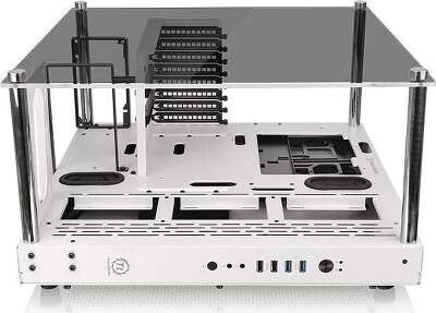 Корпус Thermaltake Core P3 TG Snow, белый, ATX, Без БП (CA-1G4-00M6WN-05)