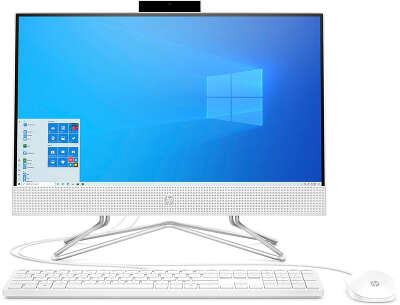 Моноблок HP AIO 22-df0001ur 21.5" FHD i3 1005G1/4/1000/GF MX330 2G/WF/BT/Cam/Kb+Mouse/W10,белый (14P40EA)