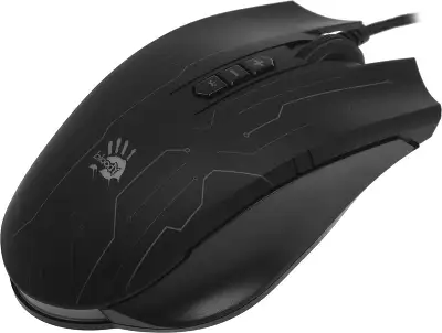 Мышь A4Tech Bloody Q82 черный/рисунок оптическая 6200dpi USB3.0 8but