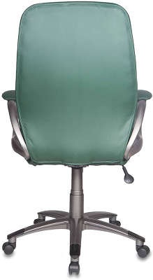 Кресло руководителя Бюрократ T-700DG/OR-01 зелёный Or-01 искусственная кожа (пластик темно-серый)