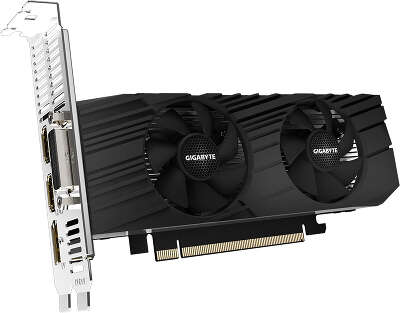 Видеокарта GIGABYTE NVIDIA nVidia GeForce GTX1650 D6 Low Profile 4G 4Gb DDR6 PCI-E DVI, 2HDMI, DP