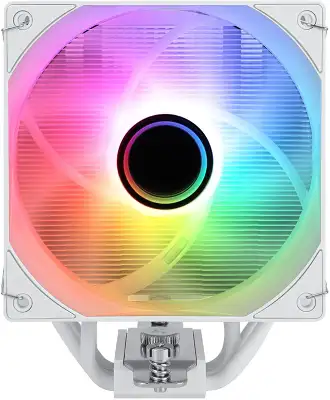 Устройство охлаждения(кулер) Thermalright Assassin Spirit 120 Vision ARGB Soc-AM5/AM4/1200/1700/1851 белый 4-pin 25.6dB Al+Cu LCD Ret (AS120-VISION-WH-ARGB)