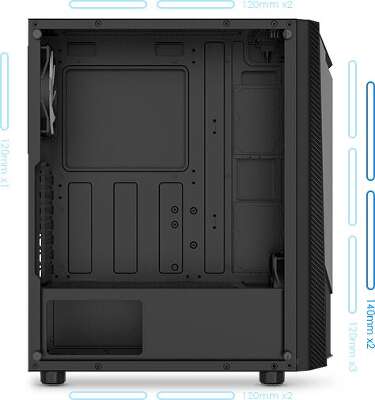 Корпус MSI MAG SHIELD 110R, черный, ATX, Без БП (749941)